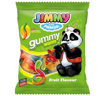 Цукерки Jimmy Gummy Worm 80г
