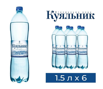 Вода мінеральна Куяльник сильногазована 1.5 л (4820001020021)