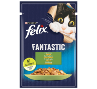 Корм Felix Fantastic Кріль для котів 85гр