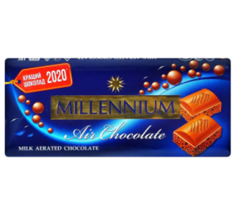 Шоколад Millennium Premium пористий мол. 85г