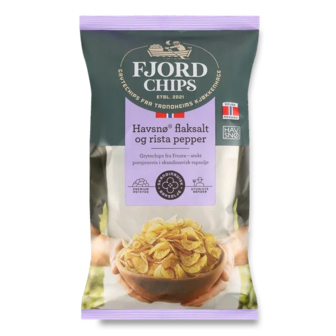 Чипси Fjord Chips Havsno картопляні морська сіль і перець (150г)