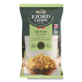 Чипси Fjord Chips картопляні маринований огірок (150г)