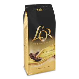 Кава зернова L'OR Crema Absolu classique натуральна смажена (1кг)