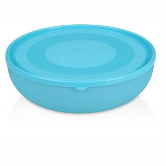Салатник Ucsan Plastik Fit №47009 круглий з кришкою 2.7 л в асортименті (8691459047009)