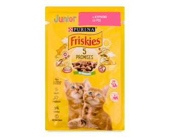 Корм для кошенят Friskies з куркою в підливці (85г)