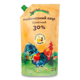 Соус майонезний Гуляй-поле Салатний 30% 500 г (4820137175114)