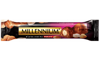 Батончик Millennium Golden Nut з ціл.горіх чорн.40г