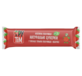 Цукерки Фрутiм яблуко-полуниця натуральні 20г