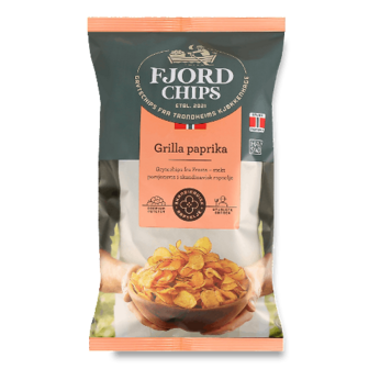 Чипси Fjord Chips картопляні паприка гриль 150г (150г)
