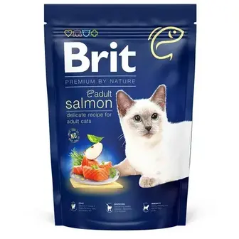 Сухий корм для котів Brit Premium by Nature Cat Adult Salmon 1,5 кг - лосось