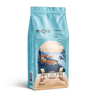 Кава зернова Mioro Coffee Premium Balance (250г)