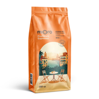 Кава зернова Mioro Coffee Premium Espresso (250г)