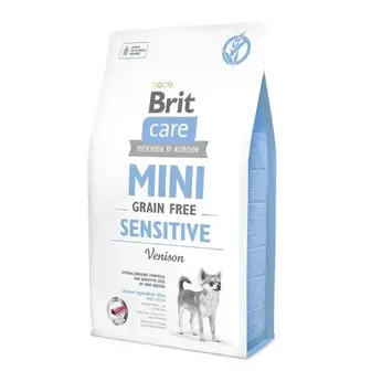 Brit Care Mini GF Sensitive сухий корм для собак 2 кг - оленина