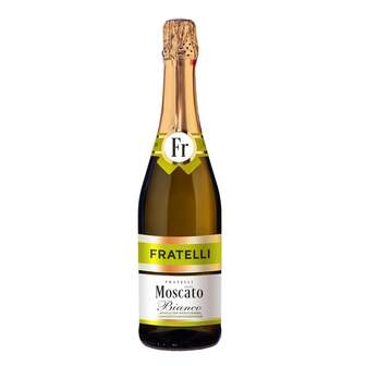 Напій винний 0,75 л Fratelli Moscato Bianco газований напівсолодкий білий 6 - 6,9 % об ск/бут 