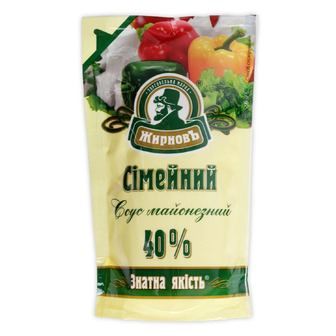 Соус майонезний Жирнов Сімейний 40% 180 г (4820062643009)