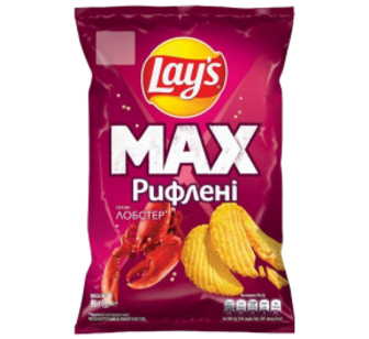 Чіпси Lays Лобстер рифлені 95г