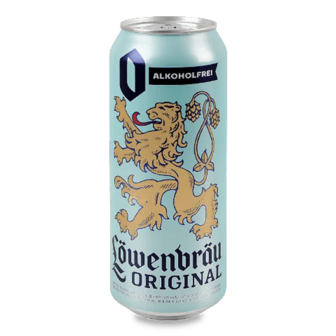 Пиво Lowenbrau Original світле безалкольне з/б (0,5л)