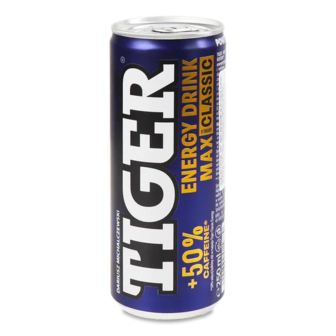 Напій енергетичний Tiger Max Classic безалкогольний газований (0,25л)