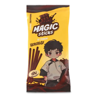 Соломка KBV Magic sticks глазур зі смаком шоколаду (60г)