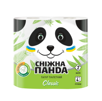 Туалетний папір Сніжна панда Classic, 4 шт.