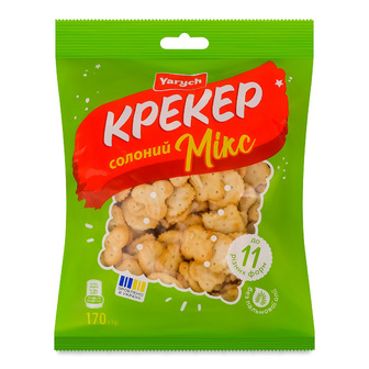 Крекер Yarych Солоний мікс 170 г (4820154487580)