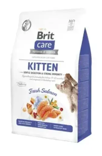 Сухий корм для кошенят Brit Care Cat Grain Free Kitten Gentle Digestion Strong Immunity 0,4 кг - лосось