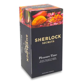Чай чорний Sherlock Secrets Pleasure Time, 22*1,8г (22*1,8г)