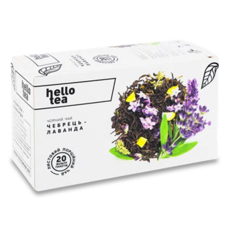 Чай чорний Hello Tea чебрець-лаванда, 20*2г (20*2г)