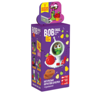 Набір Bob Snail Цукерки ябл-груш 20г + Іграшка