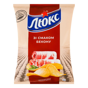 Чипси Люкс Бекон картопляні 105 г (7622202267888)