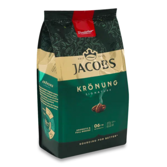 Кава зерно Jacobs Kronung натуральна смажена (250г)