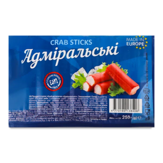 Палички крабові Адміральські заморожені (250г)