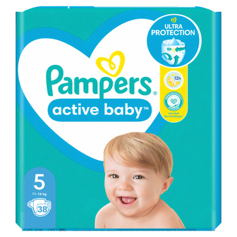 Пiдгузники Active (11-16кг) Pampers 38шт