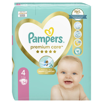 Підгузки Premium (9-14 кг) Pampers 34шт