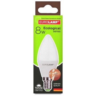 Лампа Eurolamp LED ЕКО D CL 8W E14 3000K