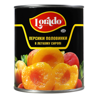 Персики половинки в сиропі Lorado 820г