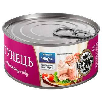 Тунець у влас.соку Fish Line 160г