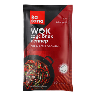 Соус блек пеппер WOK Katana 60мл