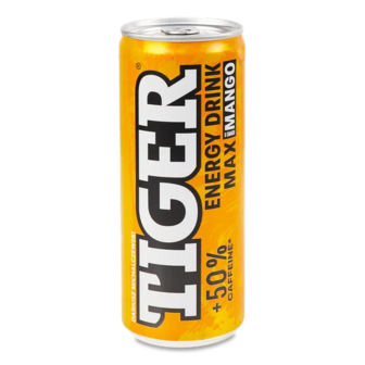 Напій енергетичний Tiger Max Mango безалкогольний газований (0,25л)