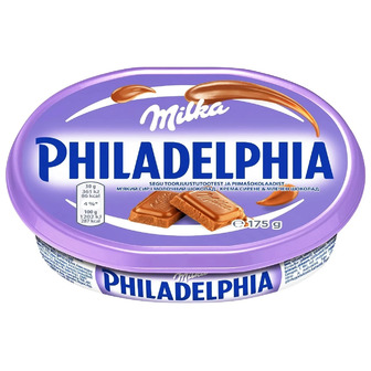 Крем-сир Philadelphia із шоколадом Milka 13% 175 г (7622300756383)