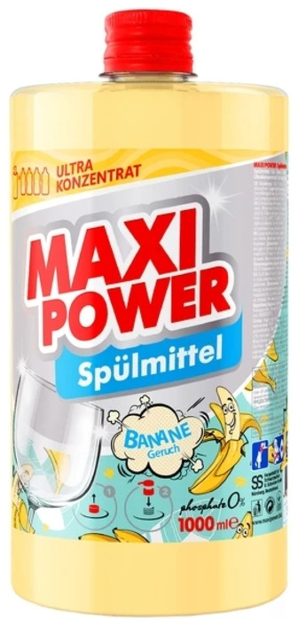Засіб для миття посуду Maxi Power Банан запаска, 1 л