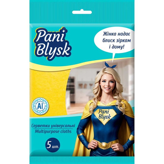 Серветки Pani Blysk універсальні 5 шт (4823071661125)
