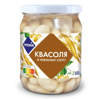 Квасоля «Премія»® в ніжному соусі стерилізована, 500г (500г)