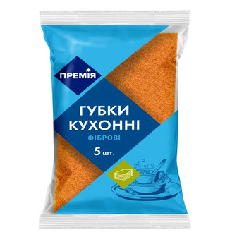 Губки кухонні «Премія»® фіброві (5шт)