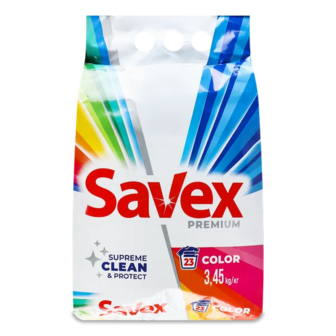 Пральний порошок Savex Premium Color&Care автомат (3,45кг)