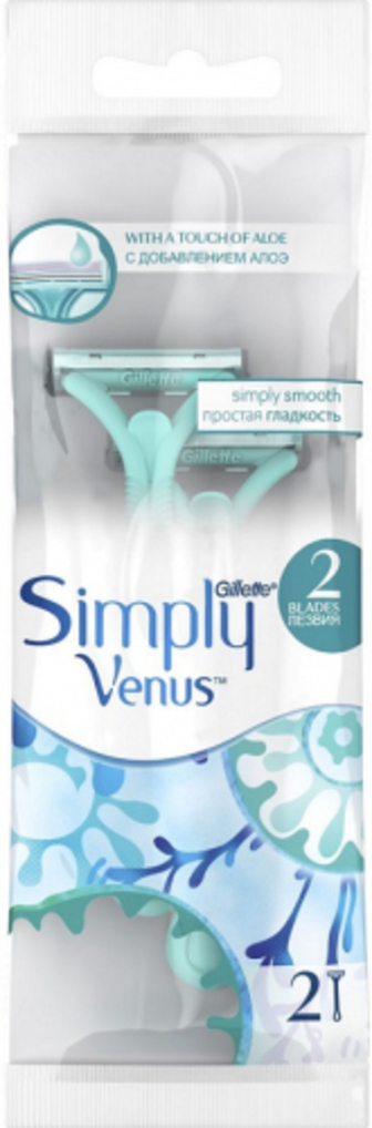 Бритва Gillette Simply Venus 2 леза одноразова 2шт.
