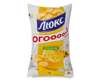 Чипси Люкс картопляні зі смаком сиру (170г)