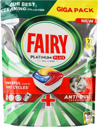 Капсули Fairy Platinum Plus All in One Лимон д/посудм.маш 71шт.