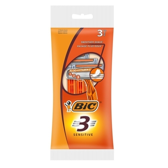 Бритви одноразові 3 шт Bic Sensitive-3 м/уп 