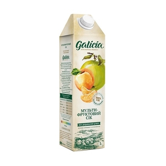 Сік 1 л Galicia Мультифрукт з м'якоттю  